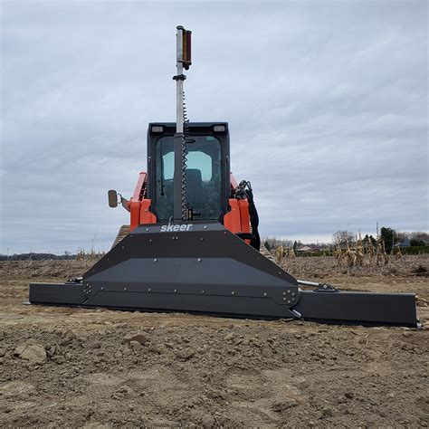 skid steer blade to add gravel to side of road|skid max road grading.